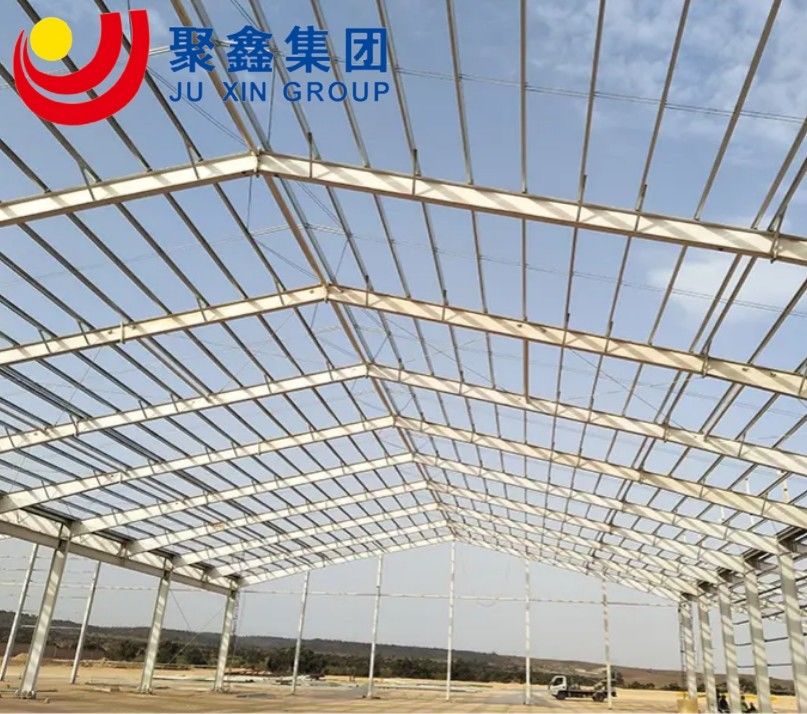 Gable Frame Steel Structure Skład / Warsztaty / Biurowiec Z Szklanym Zasłoną