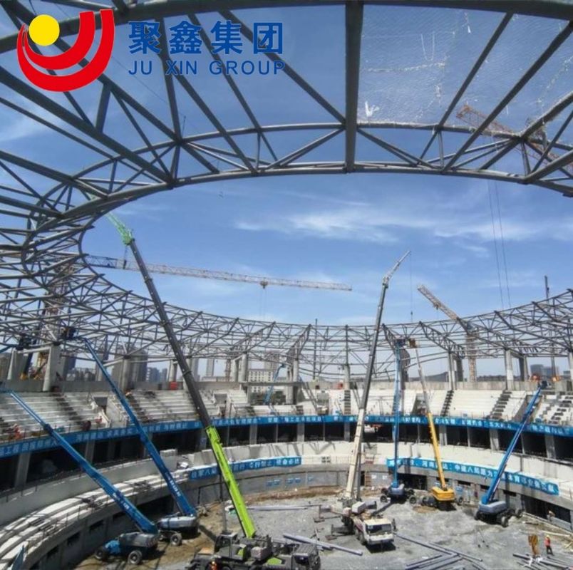 Ramy dachowe Hot Sell LF BJMB Space Frame Arched Stadium Cover Roof For Sport Hall