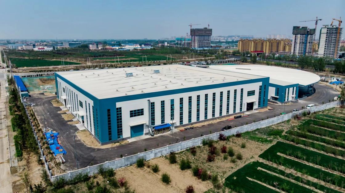 OEM Logistyka farmaceutyczna Prefabrykowane budynki metalowe Sekcja H Portal Ramy budynku konstrukcja stalowa