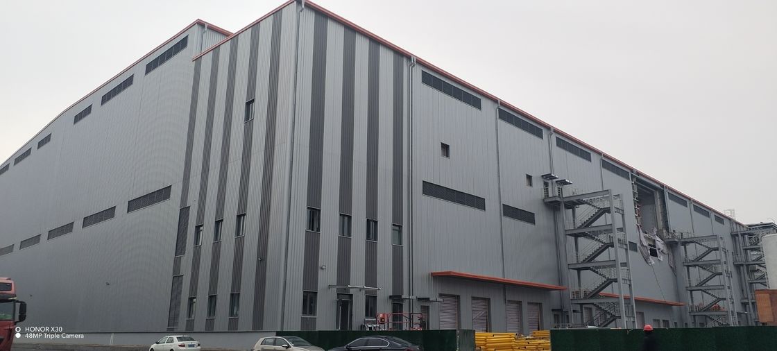 Duży przedział łańcuchów zimnych Park logistyczny Prefabrykowana prefabrykowana konstrukcja stalowa Stacja magazynowa magazyn na owoce